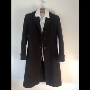 Kenneth Cole Brown Wool Overcoat size 2 (XS)